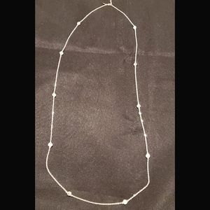 Silver Ice Silver Plated Crystal Necklace